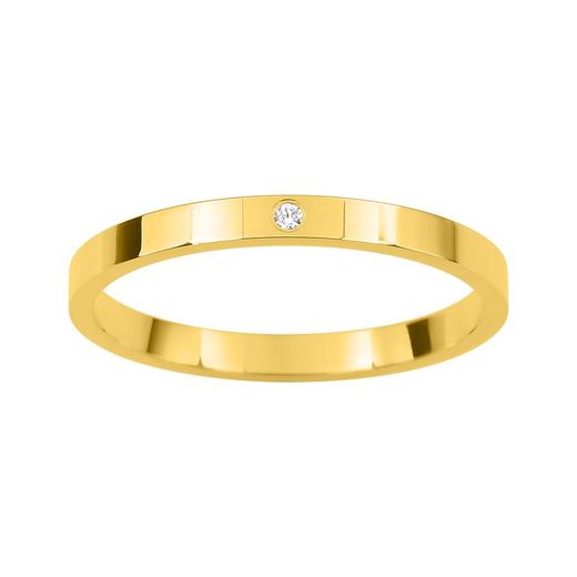Anell Or 9kts Argyor-MRM 3mm (9)AR9821J20 Aliança Diamant 0,01ct