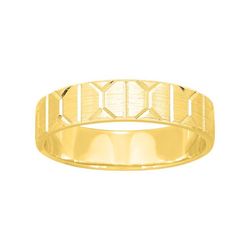 Anillo Oro 9kts Argyor-MRM 4,5mm (9)9K314J45 Fantasía Octágonos Separados