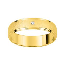 Anillo Oro 9kts Argyor-MRM 4,5mm (9)AR9901J45 Alianza Diamante 0,01ct