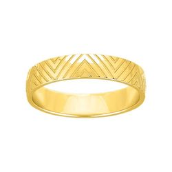 Anillo Oro 9kts Argyor-MRM 4mm (9)9K259J40 Triangulo Grabado Láser