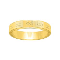 Anillo Oro 9kts Argyor-MRM 4mm (9)9K265J40 Infinito Grabado Láser