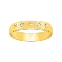 Anillo Oro 9kts Argyor-MRM 4mm (9)9K266J40 Corazón Grabado Láser