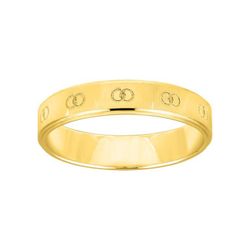 Anillo Oro 9kts Argyor-MRM 4mm (9)9K290J40 Unión Grabado Láser