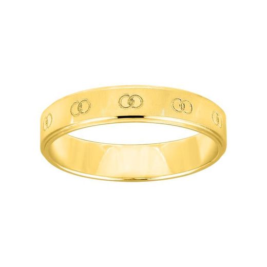 Anel de ouro 9kt Argyor-MRM 4mm (9)9K290J40 União gravada a laser