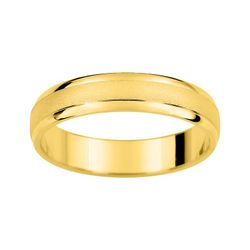 Anillo Oro 9kts Argyor-MRM 4mm (9)AR9044J40 Alianza Media Cańa Con Biseles
