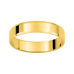 Anillo Oro 9kts Argyor-MRM 4mm (9)AR9047J40 Alianza Plana Con Biseles