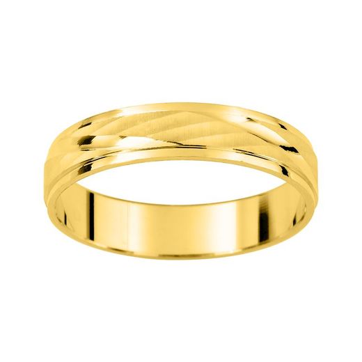 Bague en or 9 carats Argyor-MRM 4 mm (9)AR9329J40 Alliance à facettes