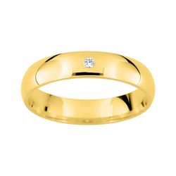 Anillo Oro 9kts Argyor-MRM 4mm (9)AR9731J40 Alianza Diamante 0,02ct