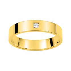 Anillo Oro 9kts Argyor-MRM 4mm (9)AR9829J40 Alianza Diamante 0,04ct