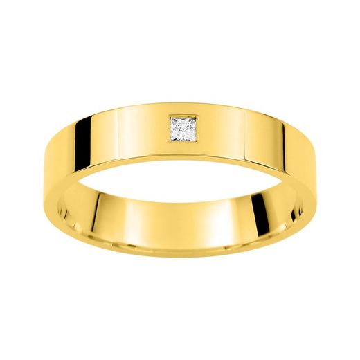 Anell Or 9kts Argyor-MRM 4mm (9)AR9829J40 Aliança Diamant 0,04ct