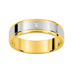 Anillo Oro 9kts Argyor-MRM 4mm (9)AR9953B50 Alianza Diamante 0,02ct