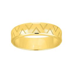 Anillo Oro 9kts Argyor-MRM 5mm (9)9K264J50 Triangulo Grabado Láser