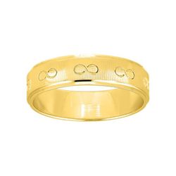Anillo Oro 9kts Argyor-MRM 5mm (9)9K265J50 Infinito Grabado Láser