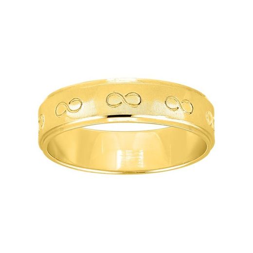 9kt Gold Ring Argyor-MRM 5mm (9)9K265J50 Infinity Laser Engraving