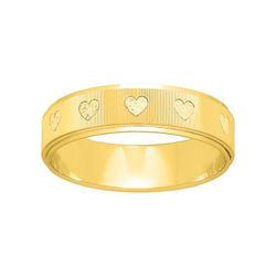 Anillo Oro 9kts Argyor-MRM 5mm (9)9K266J50 Corazón Grabado Láser