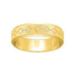 Anillo Oro 9kts Argyor-MRM 5mm (9)9K291J50 Rombos Grabado Láser