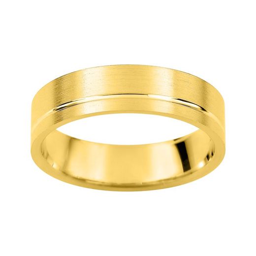 Anillo Oro 9kts Argyor-MRM 5mm (9)AR9316J50 Alianza Plana Ranuras