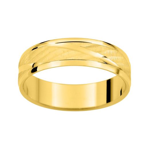 Anel de ouro 9kt Argyor-MRM 5mm (9)AR9329J50 Aliança com engastes facetados