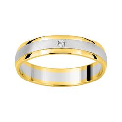 Anillo Oro 9kts Argyor-MRM 5mm (9)AR9947B40 Alianza Diamante 0,02ct