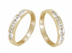 Anillo Oro Amarillo 18 kts Brillantes 0.20 cts 018884