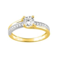 Anillo Oro Bicolor Blanco 18krs Argyor MRM Mujer (18)08SE24BZ Circonitas