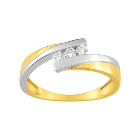 Anillo Oro Bicolor Blanco 18kts Argyor MRM (18)08SA777BZ Circonitas