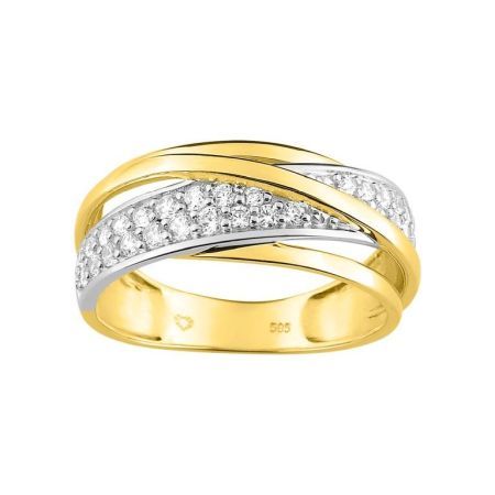 Anillo Oro Bicolor Blanco 18kts Argyor MRM (18)08SJ26BZ Circonitas