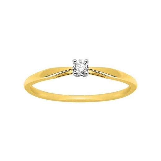 Anillo Oro Bicolor Blanco 18kts Argyor-MRM (18)1.575.33 Compromiso Diamante Solitario