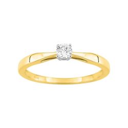 Anillo Oro Bicolor Blanco 18kts Argyor-MRM (18)1.576.23 Compromiso Diamante Solitario