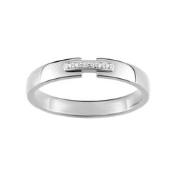 Anillo Oro Blanco 18kts Argyor-MRM (18)3C022GB2 Semi-alianza Diamantes 0,02ct