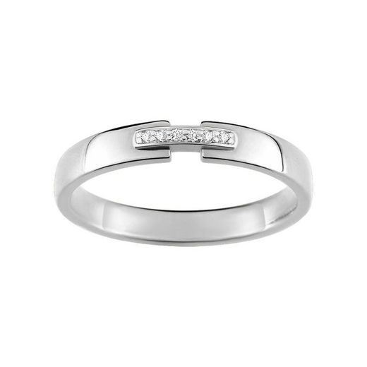 Anell Or Blanc 18kts Argyor-MRM (18)3C022GB2 Semi-aliança Diamants 0,02ct