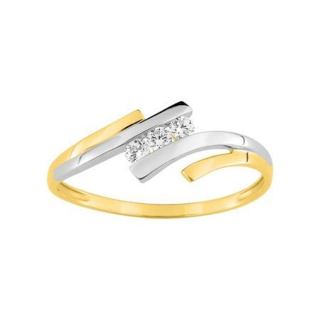 Anillo Oro Bicolor Blanco 18kts Argyor MRM (18)IB012BZ Circonitas