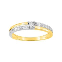 Anillo Oro Bicolor Blanco 18kts Argyor-MRM (18)PK010BB4 Corona Con Diamante HG P1
