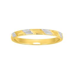 Anillo Oro Bicolor Blanco 18kts Argyor-MRM 2mm (18)20120 Alianza Diamantada