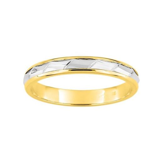 18kts White Two-Tone Gold Ring Argyor-MRM 3mm (18)020B30 Alliance