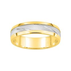 Anillo Oro Bicolor Blanco 18kts Argyor-MRM 4,5mm (18)016B45 Alianza