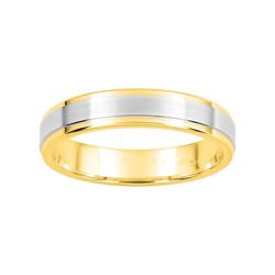 18kts Weißgoldring zweifarbig Argyor-MRM 4mm (18)019B40 Alliance