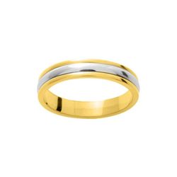 Bague en or blanc bicolore 18 carats Argyor-MRM 4 mm (18)A20040 Fantasy Alliance