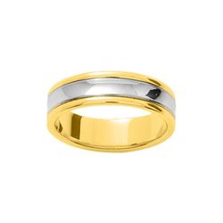 Anillo Oro Bicolor Blanco 18kts Argyor-MRM 5,5mm (18)MB1155 Fantasia Confort