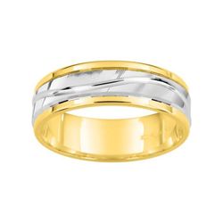 Anillo Oro Bicolor Blanco 18kts Argyor-MRM 6mm (18)22260 Alianza Banda