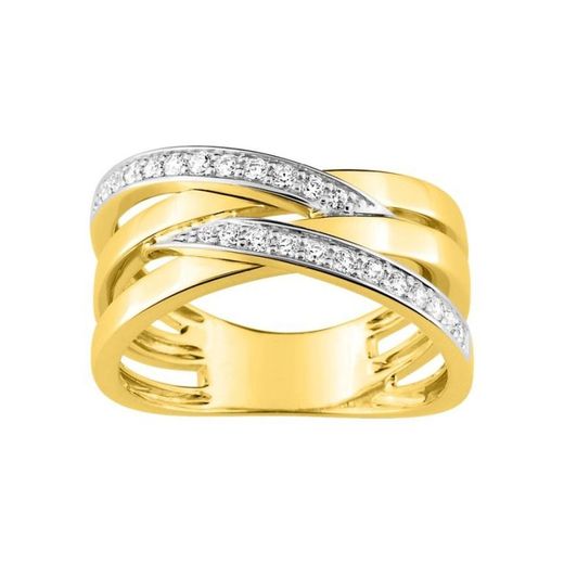 Anillo Oro Bicolor Blanco 18kts Christian Bernard (18)1.6061.23 Diamantes 0,25ct