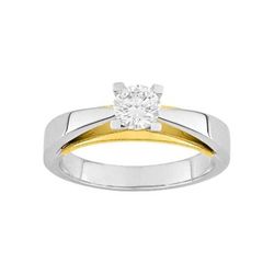 Anillo Oro Bicolor Blanco 18kts Espace Diamant  (18)DC096XB2 Diamante 0,50 ct