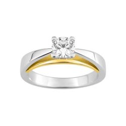 Anillo Oro Bicolor Blanco 18kts Espace Diamant  (18)DC097XB2 Diamante 0,70 ct