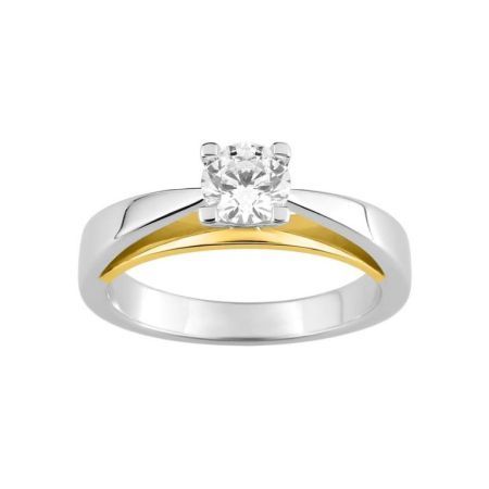 Anillo Oro Bicolor Blanco 18kts Espace Diamant  (18)DC097XB2 Diamante 0,70 ct