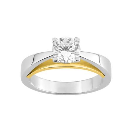 Anillo Oro Bicolor Blanco 18kts Espace Diamant  (18)DC098XB1 Diamante 1,00 ct