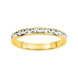 Anillo Oro Bicolor Blanco 9kts Argyor-MRM 2,5mm (9)9K20525 Alianza