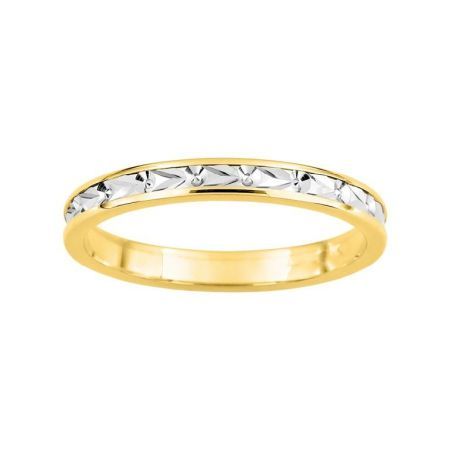 Anillo Oro Bicolor Blanco 9kts Argyor-MRM 2,5mm (9)9K20825 Alianza