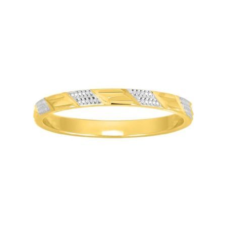 Anillo Oro Bicolor Blanco 9kts Argyor-MRM 2mm (9)9K20120 Alianza