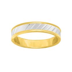 Anillo Oro Bicolor Blanco 9kts Argyor-MRM 3,5mm (9)9353335 Alianza