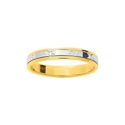 Anillo Oro Bicolor Blanco 9kts Argyor-MRM 3,5mm (9)9K029B35 Alianza